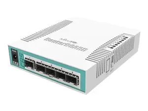 MikroTik RouterBOARD Cloud Router Switch CRS106-1C-5S - Komutatorius - išmanusis - 5 x Gigabit SFP …