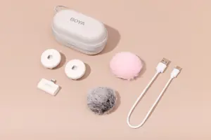 "Boya" belaidis mikrofonas "Omic Wireless Lightning", baltas