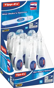 BIC Korekcinis pieštukas Mini SHAKE N SQUEEZE 4 ml, pakuotėje 10 vnt 733401