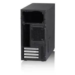 Fractal Design Core 1000 USB 3.0, Midi Tower, kompiuteris, juodas, DTX, micro ATX, Mini-ITX, 14,8 cm, 35 cm