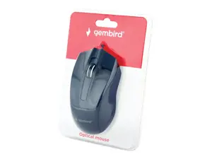 GEMBIRD MUS-3B-01 Gembird optinė pelė MUS-3B-01, 1000 DPI, USB, juoda, 1,35 m ilgio laidas