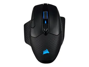 CORSAIR DARK CORE RGB PRO belaidė FPS/MOBA žaidimų pelė su SLIPSTREAM technologija, juodos spalvos, apšviesta RGB LED 18000 DPI, optinė (ES)