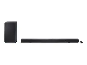 Sharp | 5.1.2 Dolby Atmos/DTS:X Soundbar with Wireless Subwoofer | HT-SBW55121(BK) | Bluetooth