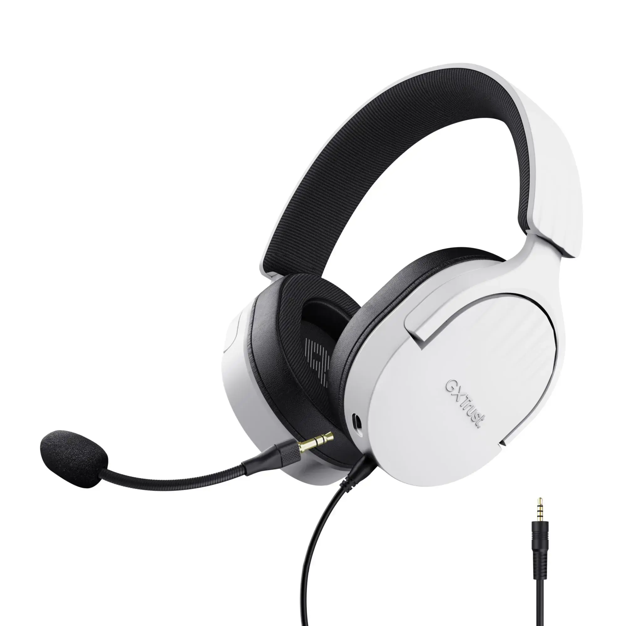 Trust GXT 489W FAYZO, Wired, Gaming, 20 - 20000 Hz, 255 g, Headset, Black, White