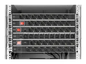 DIGITUS 19 colių Išėjimo juosta 7x su apsauga nuo perkrovos juoda