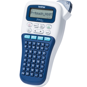 Brother PT-H107B, ABC, TZe, Thermal transfer, 180 x 180 DPI, 20 mm/sec, Blue, White