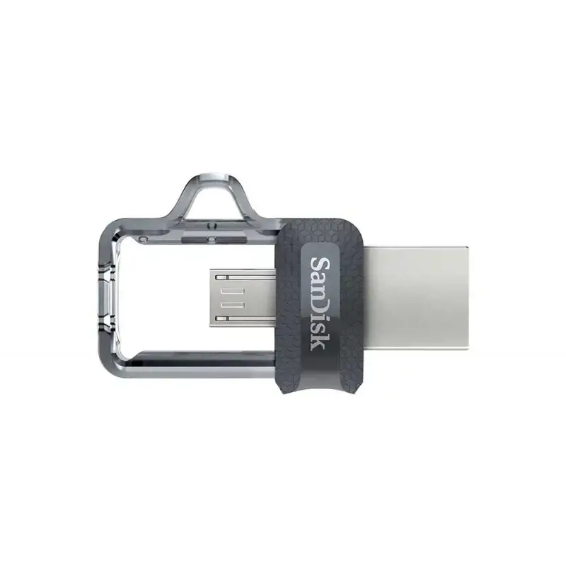 "SanDisk Ultra Dual Drive m3.0" 32 GB pilkos ir sidabrinės spalvos; EAN: 619659149598