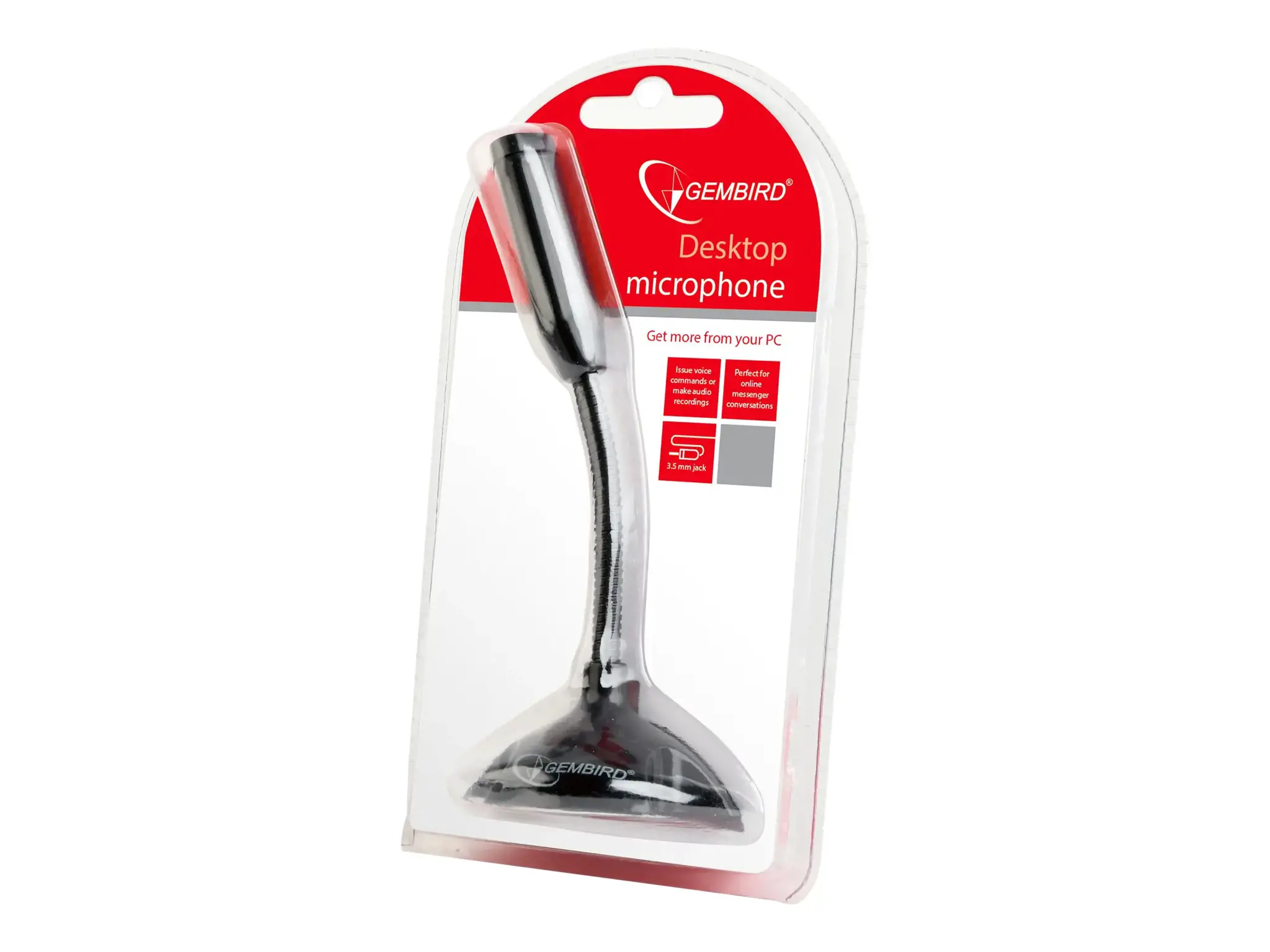 GEMBIRD MIC-D-02 Gembird stalinis mikrofonas MIC-D-02, juodos spalvos