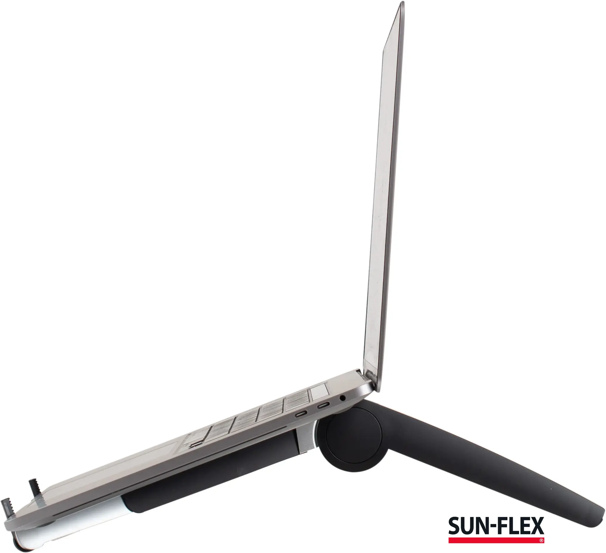 Nešiojamojo kompiuterio stovas SUN-FLEX®GRAVITY STAND, metalinis, juodos/sidabrinės spalvos