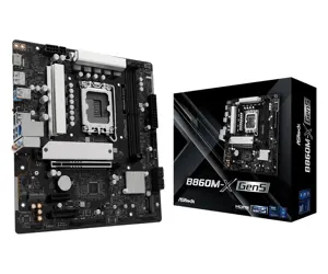 Mainboard ASROCK Intel B860 LGA 1851 (Socket V1) micro ATX RAM DDR5-SDRAM 2xSlots 1xNumber of M.2 (…