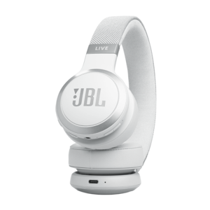 JBL belaidės ausinės "Live 670NC", baltos spalvos