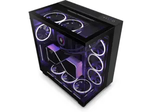 NZXT kompiuterio korpusas H9 Elite Midi tower window black