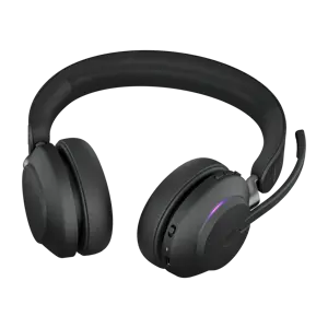 "Jabra Evolve2 65 USB-A Black MS Stereo, belaidis, biure / skambučių centre, 20 - 20000 Hz, 176,4 g, ausinės, juodos spalvos