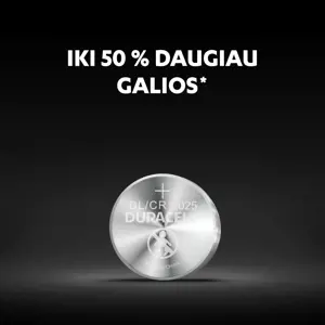 Baterijos DURACELL 2025, 2vnt.