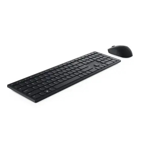 DELL KM5221W, pilno dydžio (100%), RF belaidis, QWERTY, juodas, pelė pridedama