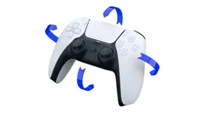 "Sony DualSense" belaidis valdiklis, žaidimų bloknotas, "PlayStation 5", grįžties mygtukas, atminties išvalymo mygtukas, meniu mygtukas, parinkčių mygtukas, pradžios mygtukas, turbo mygtukas, analoginis / skaitmeninis, raudonas / žalias / mėlynas, belaidis