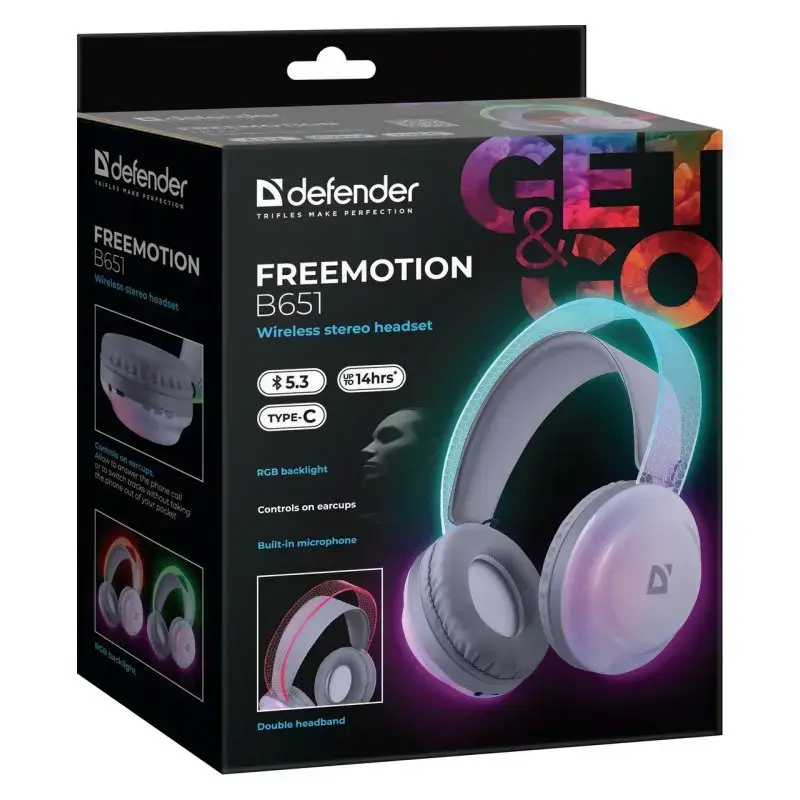 HEADPHONES DEFENDER BLUETOOTH FREEMOTION B651