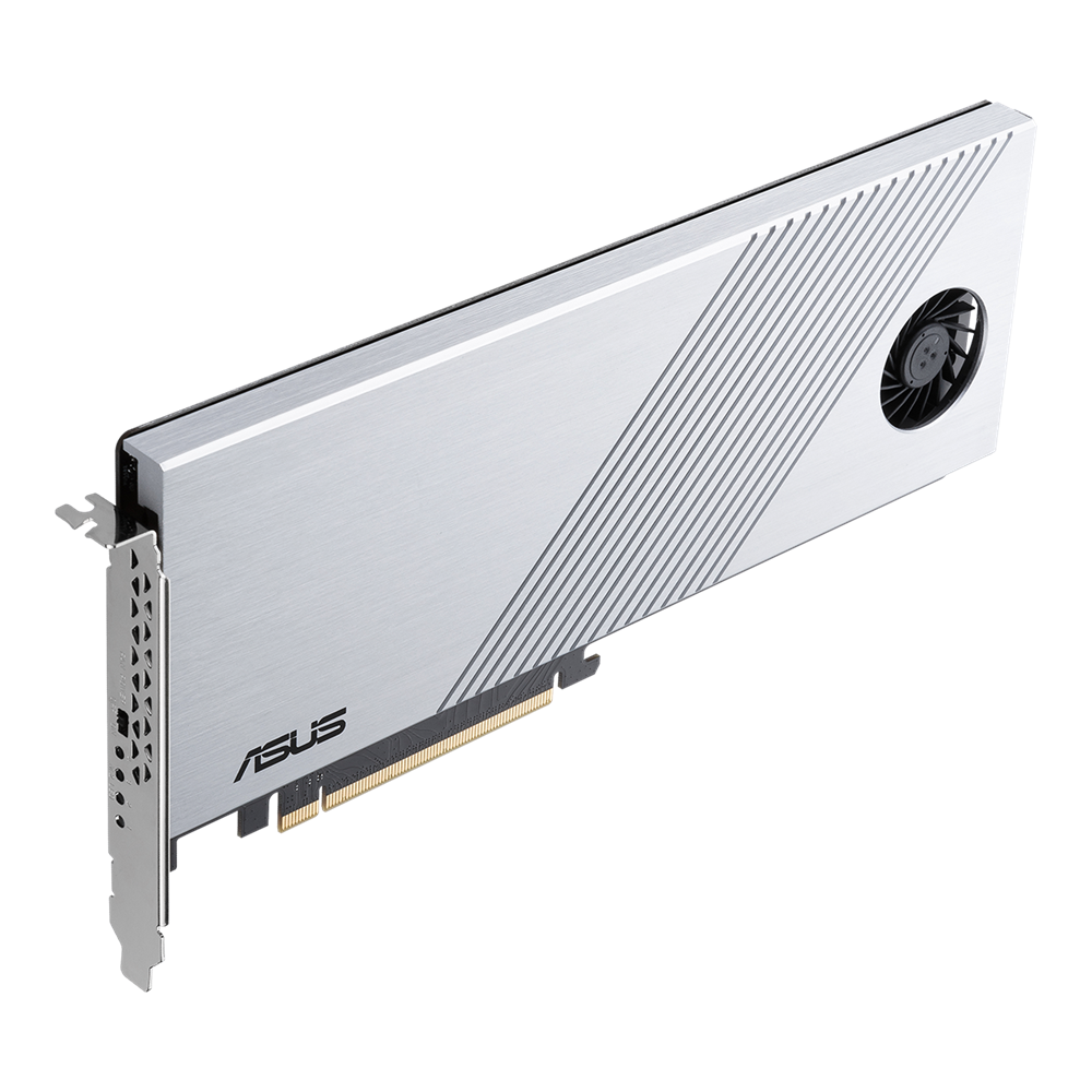 ASUS Hyper M.2 x16 Gen 4, PCIe, M.2, PCIe 4.0, sidabrinis, kompiuteris, aktyvus