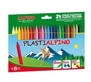 Vaškinės kreidutės ALPINO Plastialpino 24sp 8mm