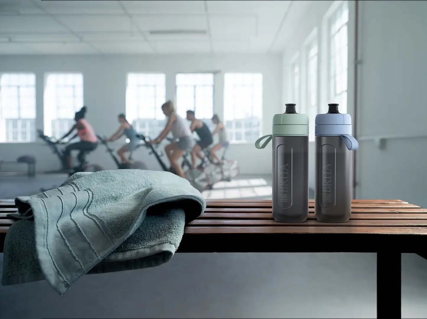 "Brita Active" mėlynas 2 diskų filtro buteliukas