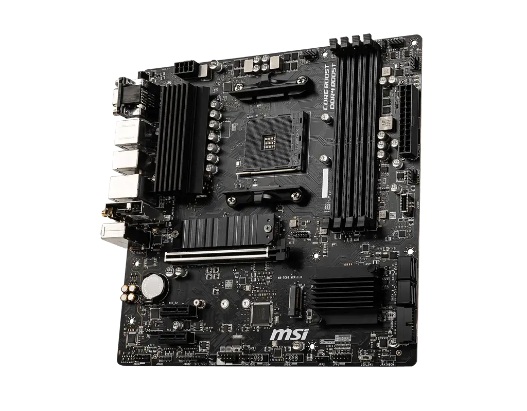 MSI B550M PRO-VDH WIFI, AMD, "Socket AM4", 3 kartos "AMD Ryzen™ 3", 3 kartos "AMD Ryzen 5", 3 kartos "AMD Ryzen™ 7", 3 kartos..., DDR4-SDRAM, 128 GB, DIMM