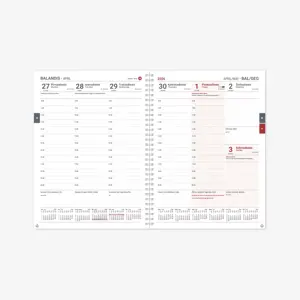 Kalendorius FUTURA Spirex 2026, A4, PU, bronzinė