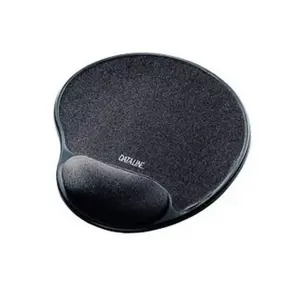 Pelės kilimėlis su geline atrama riešams, juoda