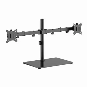 Gembird MS-D2ST-01 Dual monitor desk stand (rotate, tilt, swivel), 17”-32”, up to 9 kg, black