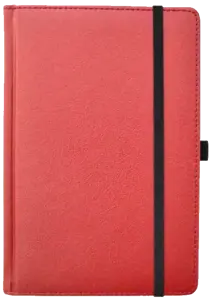 Darbo knyga UNIVERSAL BLACK EDITION, PU, A5, be datų, raudona