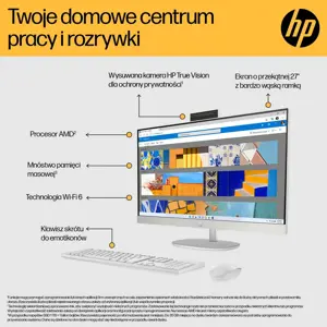HP 27-cr0222nw AMD Ryzen™ 7 7730U 68.6 cm (27") 1920 x 1080 px All-in-One PC 16 GB DDR4-SDRAM 512 G…