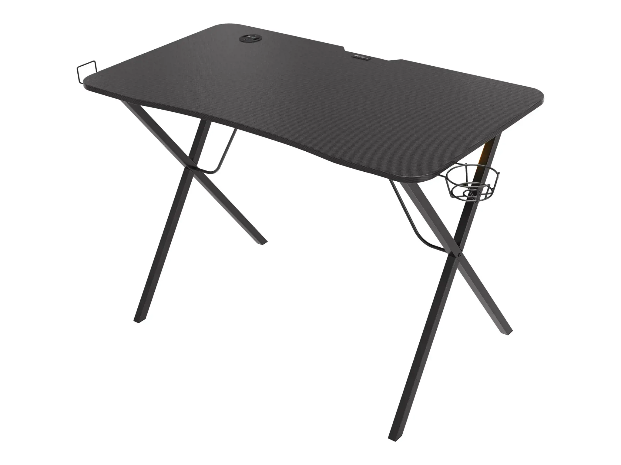 Žaidimų stalas Natec Genesis Holm 200 RGB, Juoda