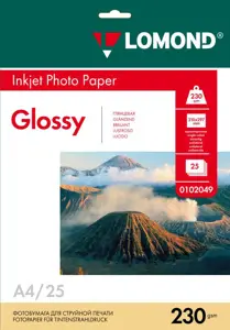 Blizgus Fotopopierius Lomond, A4, 230 g/m², 25 psl.