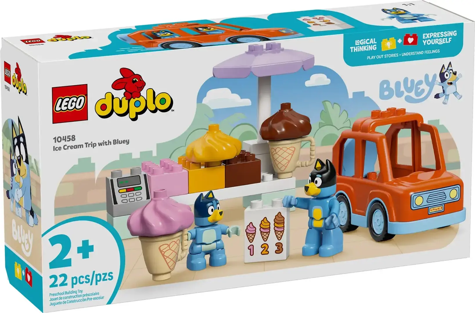 LEGO BLUEY 10458 Ice Cream Trip with Bluey