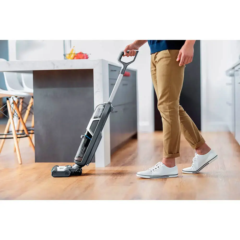 "Bissell" dulkių siurblys "CrossWave HF3 Cordless Select Handstick", plovimo funkcija, 22,2 V, veikimo laikas (maks.) 25 min, juodas/titaninis/Bossanovos mėlynas, garantija 24 mėn.