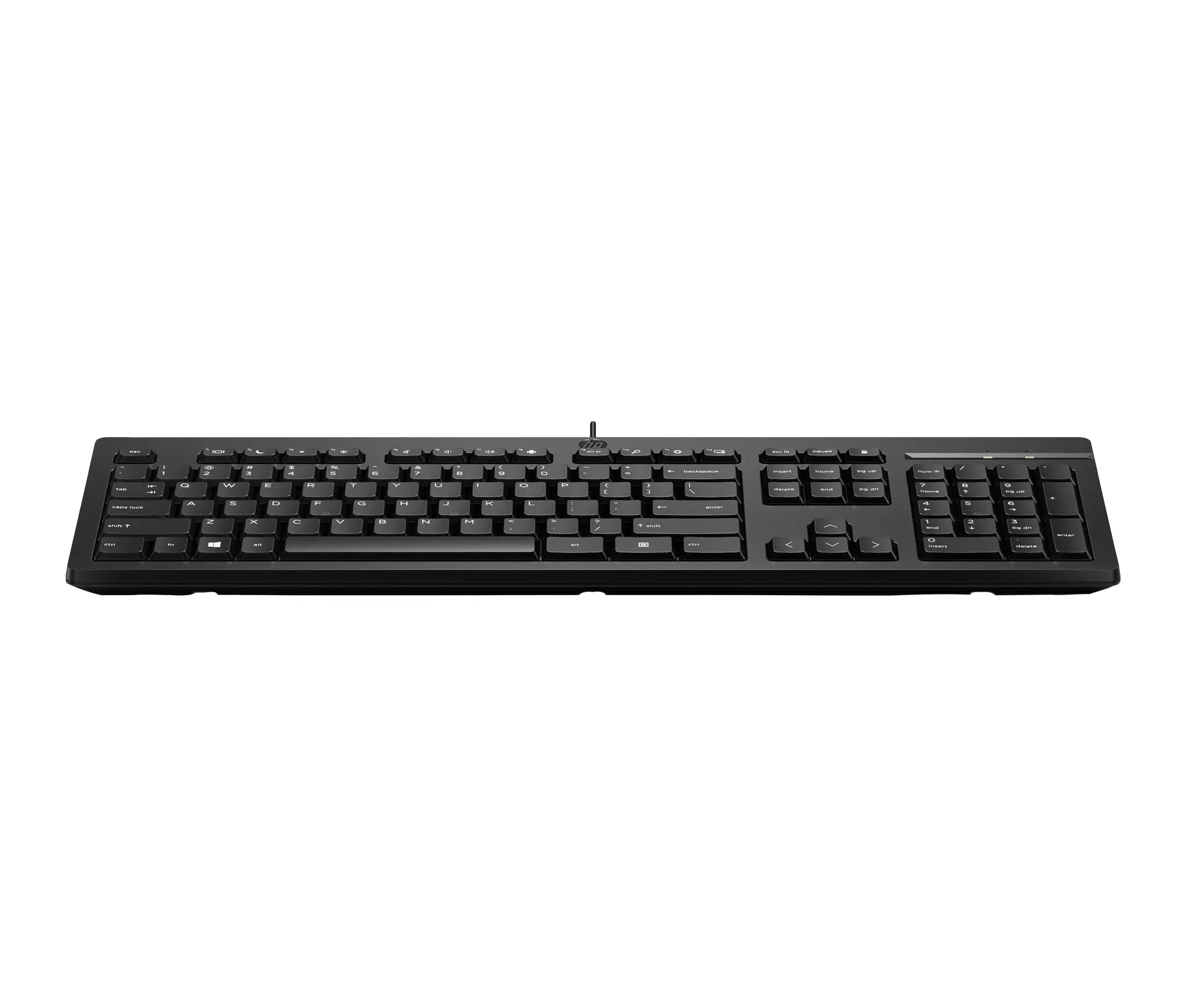 HP 125 G2 USB Wired Keyboard, Sanitizable, Copilot Key - Black - ESTONIAN