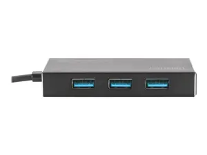 DIGITUS USB 3.0 šakotuvas 4 prievadai su 5V/2A maitinimo šaltiniu Aliuminio korpusas