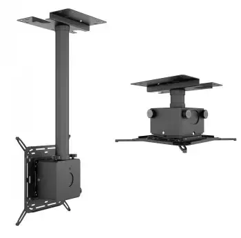 Multibrackets M Projector Mount Pro HD 40kg Black, Ceiling, 40 kg, Black, 150 - 1000 mm, 360°, -5 - 5°