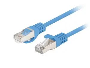 PATCHCORD KAT.6 UTP 0.25M NIEBIESKI FLUKE PASSED LANBERG 10-PACK