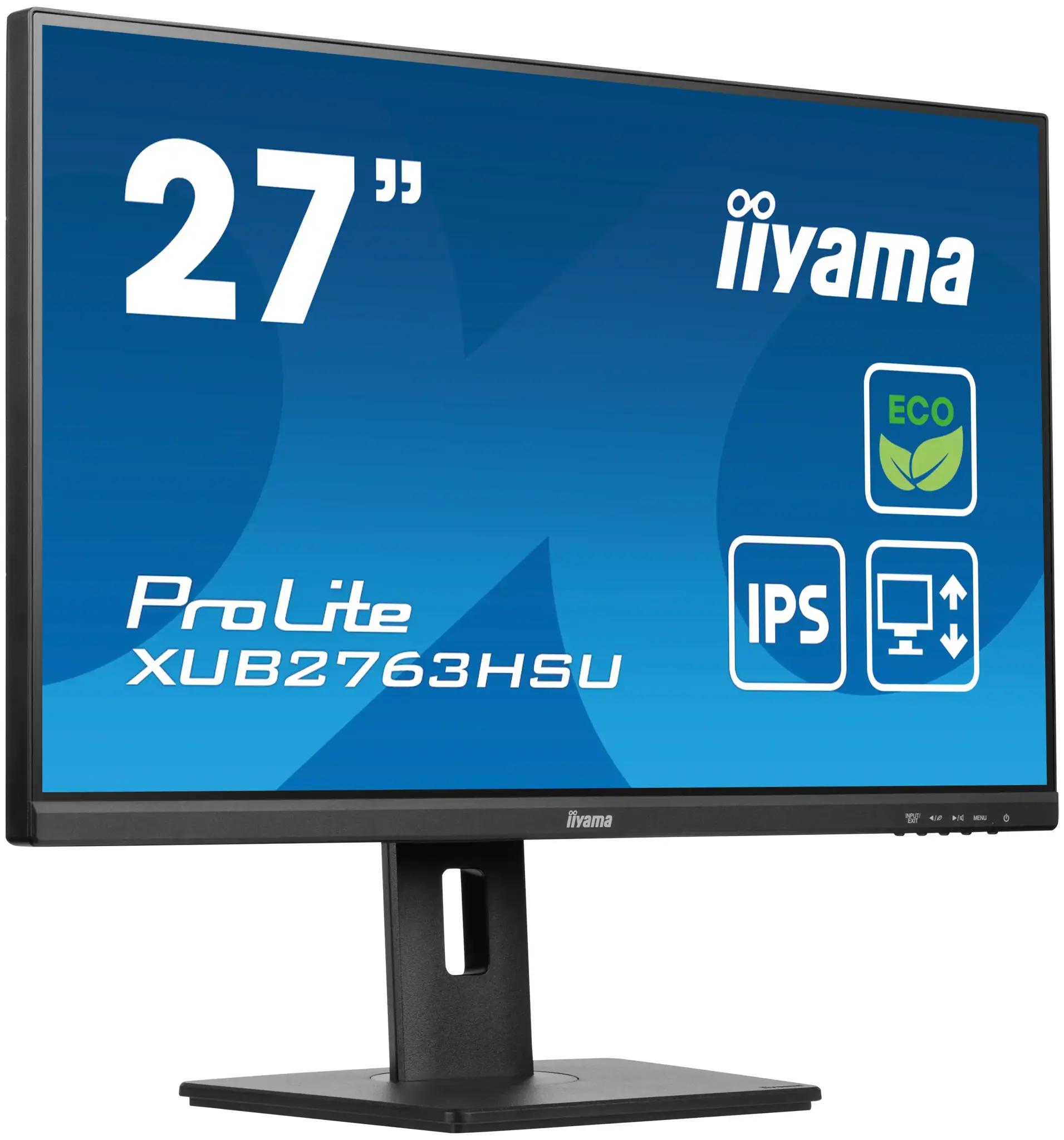iiyama ProLite XUB2763HSU-B1, 68.6 cm (27"), 1920 x 1080 pixels, Full HD, LED, 3 ms, Black