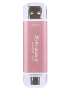 Išorinis SSD diskas TRANSCEND ESD310 512GB USB-C USB 3D NAND Įrašymo sparta 900 MBajtų/sek Skaitymo…