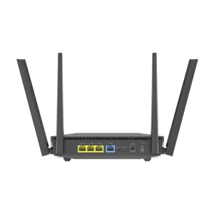 ASUS RT-AX52 AX1800 AiMesh, Wi-Fi 6 (802.11ax), Dual-band (2.4 GHz / 5 GHz), Ethernet LAN, Black, Tabletop router
