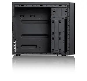 Fractal Design Core 1000 USB 3.0, Midi Tower, kompiuteris, juodas, DTX, micro ATX, Mini-ITX, 14,8 cm, 35 cm