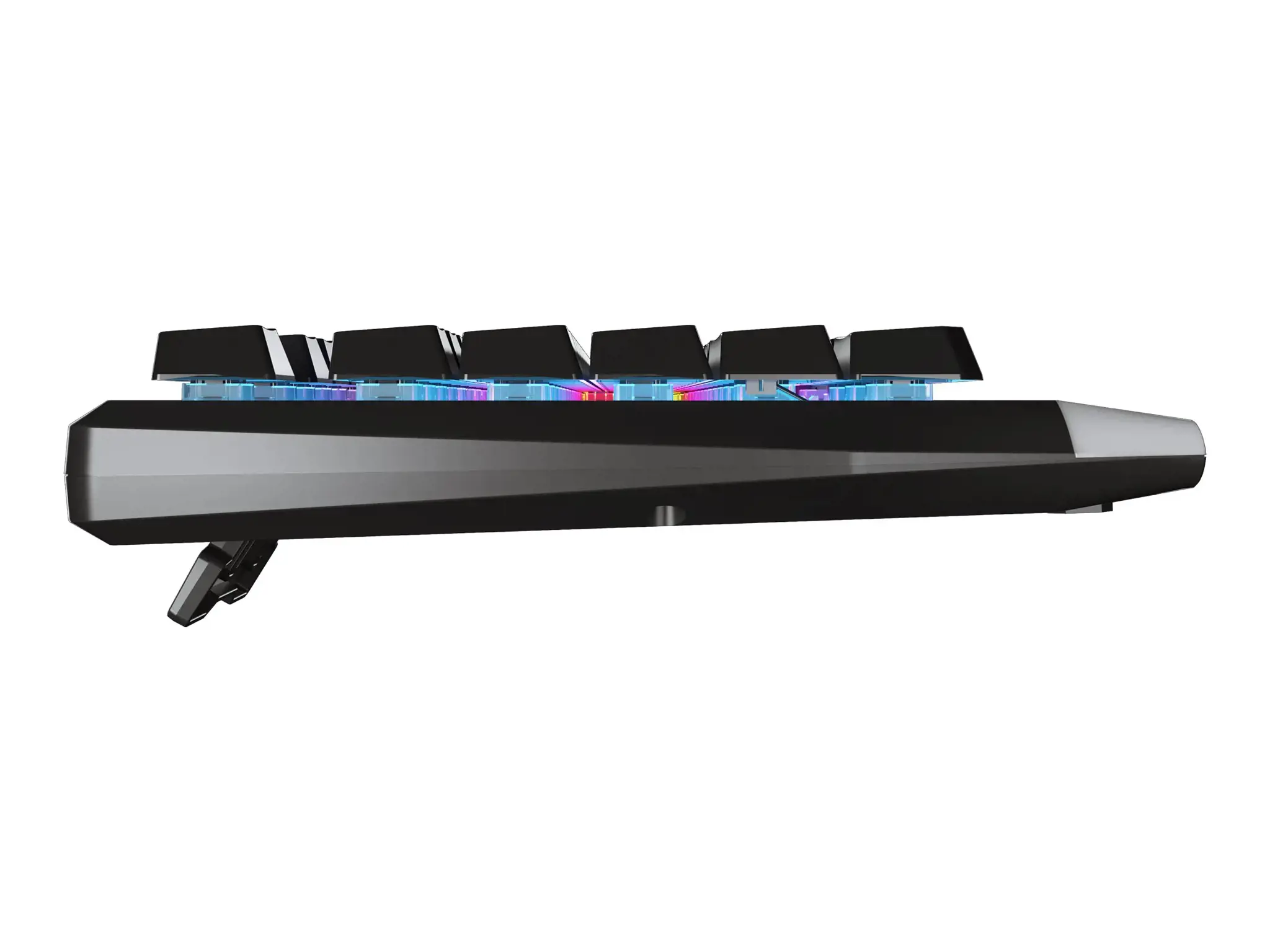 NATEC GENESIS žaidimų klaviatūra Rhod 300 RGB JAV išdėstymas