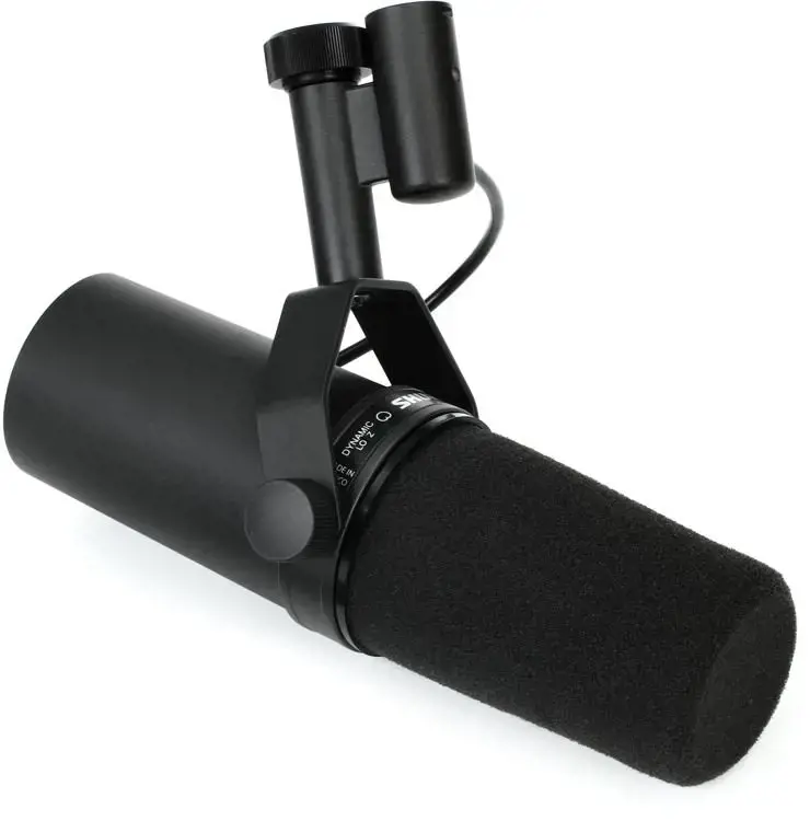 "Shure SM7B" mikrofonas Juodas studijinis mikrofonas