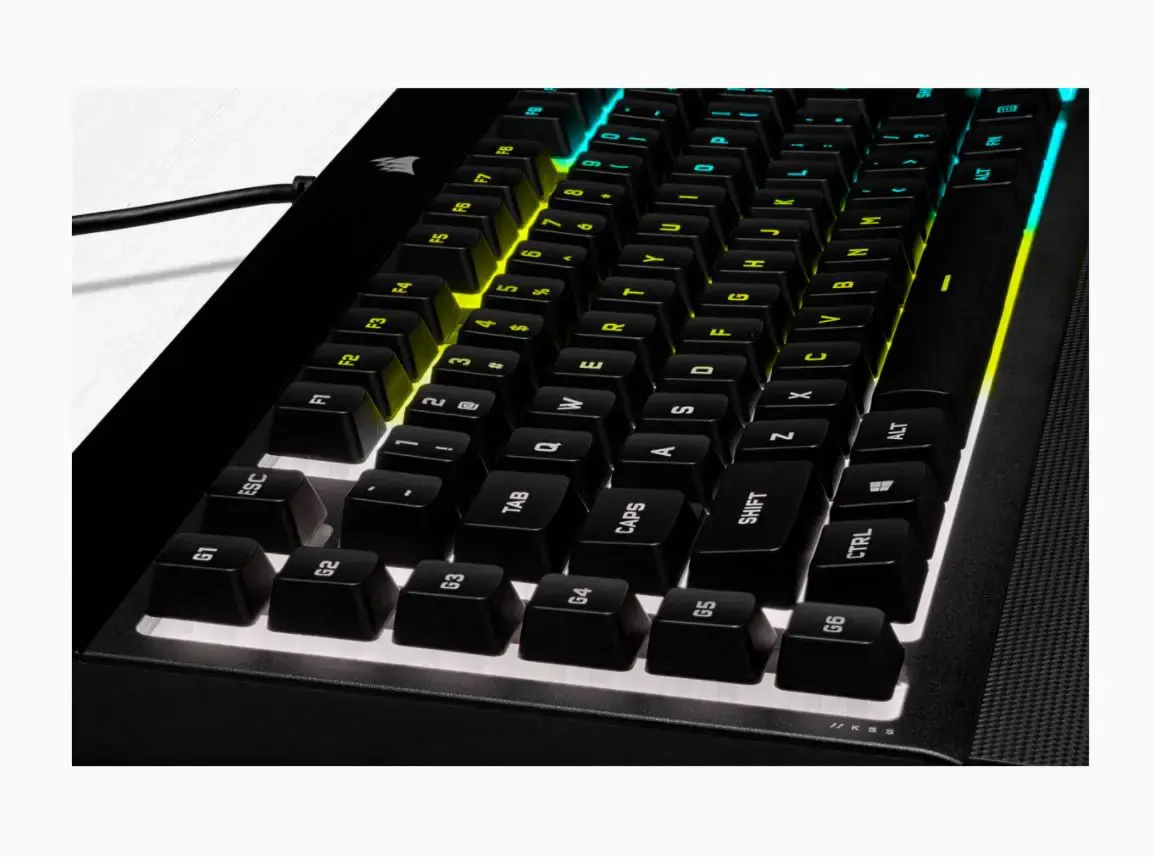 CORSAIR K55 RGB PRO žaidimų klaviatūra su foniniu RGB LED apšvietimu