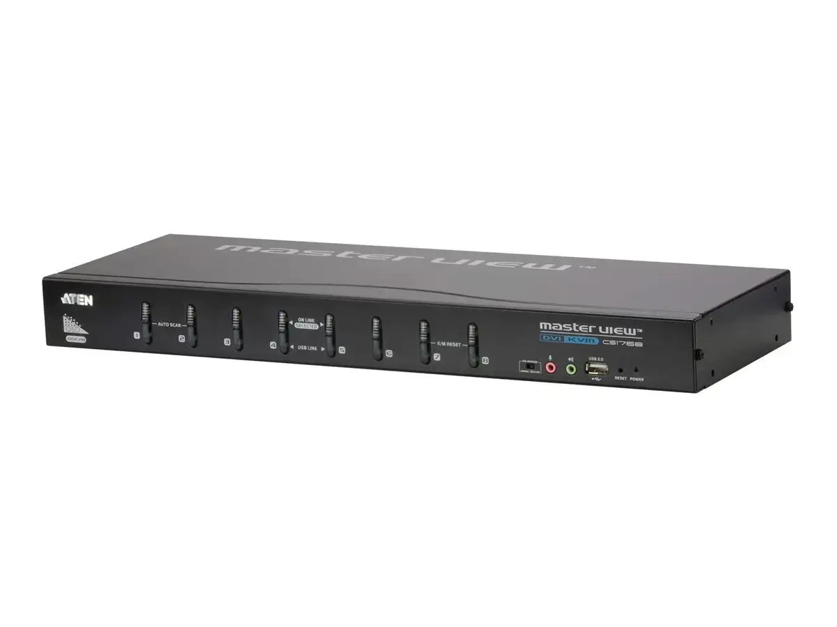 ATEN CS1768-AT-G ATEN KVM 8/1 CS-1768 DVI USB-2.0 Audio