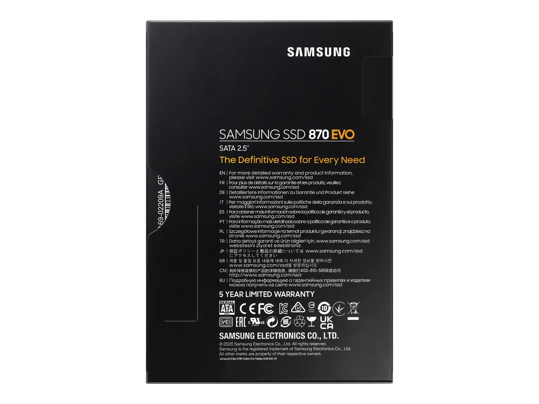 SSD diskas Samsung 870 EVO 2 TB, 2.5", Serial ATA III