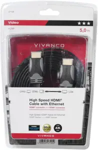 "Vivanco" kabelis HDMI - HDMI 5 m plokščias (47105)