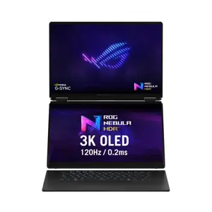 ASUS ROG Zephyrus Duo 16 GX651AX-U9322X Ultra 9 386H 2x16.0"3K Touch OLED 120Hz 1100nits AG 32GB LPDDR5X SSD2TB GeForce RTX 5090 24GB Cam1080p + IR 90WHrs W11Pro Aluminum Stellar Grey