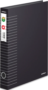 A4 Office Binder 45mm Ambar Strip Black